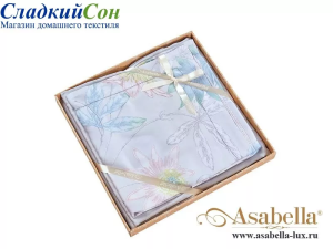 Комплект простыни с двумя наволочками, тенсель Asabella 1633-3PS